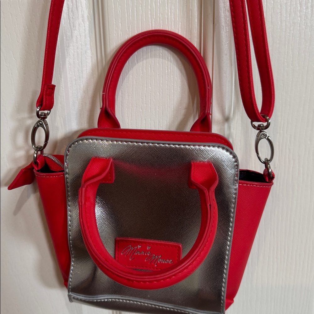 Girls Disney Red and Silver Mini Bag Purse - Picture 4 of 6